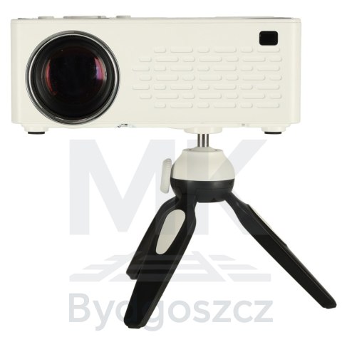 Projektor rzutnik przenośny LED TFT LCD 16:9 1920x1080 USB 20W biały Projektor rzutnik przenośny LED TFT LCD 16:9 1920x1080 USB 20W biały