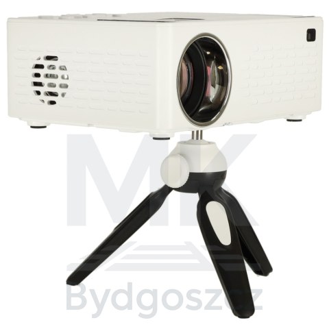 Projektor rzutnik przenośny LED TFT LCD 16:9 1920x1080 USB 20W biały Projektor rzutnik przenośny LED TFT LCD 16:9 1920x1080 USB 20W biały