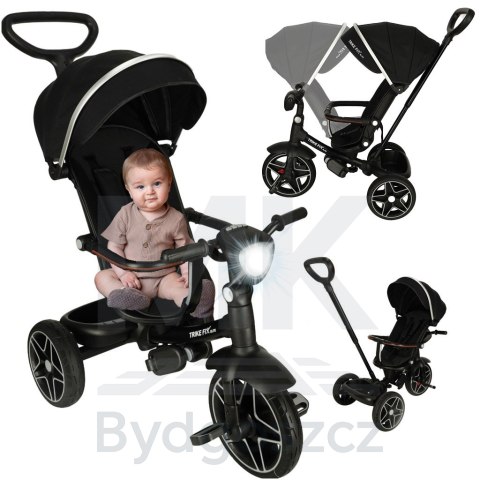 Rowerek trójkołowy TRIKE FIX Elite 2w1 rower spacerówka 6w1 czarny