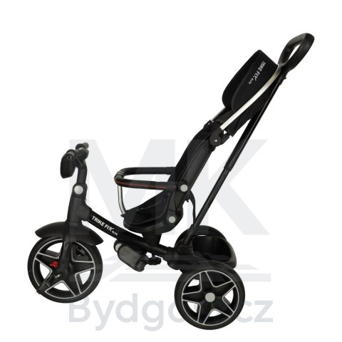 Rowerek trójkołowy TRIKE FIX Elite 2w1 rower spacerówka 6w1 czarny Rowerek trójkołowy TRIKE FIX Elite 2w1 rower spacerówka 6w1 czarny