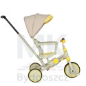 Rowerek trójkołowy TRIKE FIX V4 rower spacerówka rowerek biegowy 6w1 szary żółty