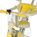 Rowerek trójkołowy TRIKE FIX V4 rower spacerówka rowerek biegowy 6w1 szary żółty