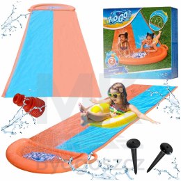 Ślizg wodny ślizgawka wodna z fontanną do pływania zjeżdżalnia podwójny 488 cm BESTWAY 52328
