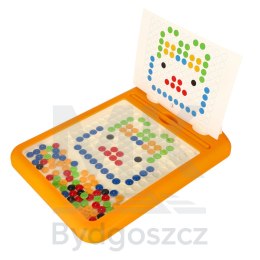 Tablica edukacyjna magnetyczna z pinezkami do układania mozaika szablon 118 kropek
