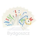 Tablica edukacyjna magnetyczna z pinezkami do układania mozaika szablon 118 kropek