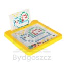 Tablica magnetyczna montessori mozaika kolorowe kropki żółta 26 x 26 cm
