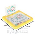 Tablica magnetyczna montessori mozaika kolorowe kropki żółta 26 x 26 cm