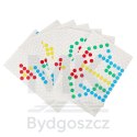 Tablica magnetyczna montessori mozaika kolorowe kropki żółta 26 x 26 cm