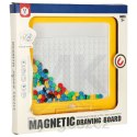 Tablica magnetyczna montessori mozaika kolorowe kropki żółta 26 x 26 cm