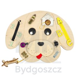 Tablica manipulacyjna drewniana pies 49 x 37 cm
