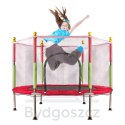 Trampolina do domu ogrodu dla dzieci siatka piłki 140cm 55inch czerwona