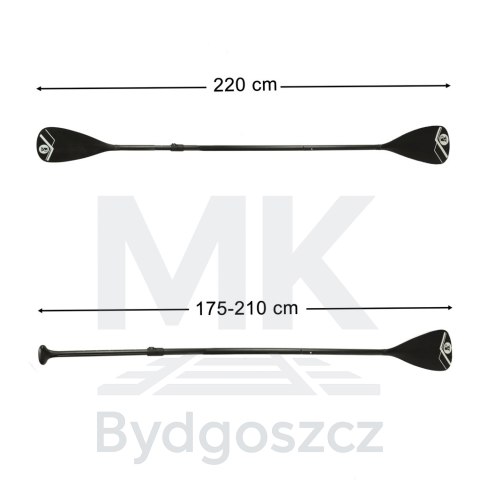Wiosło kajakowe do deski SUP 2w1 składane aluminiowe regulowane 175 - 220 cm Wiosło kajakowe do deski SUP 2w1 składane aluminiowe regulowane 175 - 220 cm