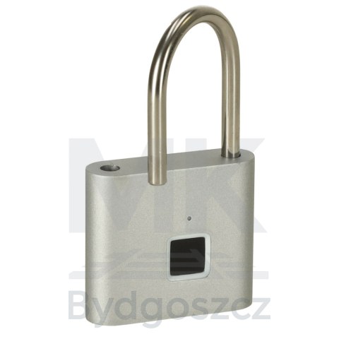 Zamek elektroniczny SMART kłódka inteligentna na odcisk palca stalowy karbon Zamek elektroniczny SMART kłódka inteligentna na odcisk palca stalowy karbon